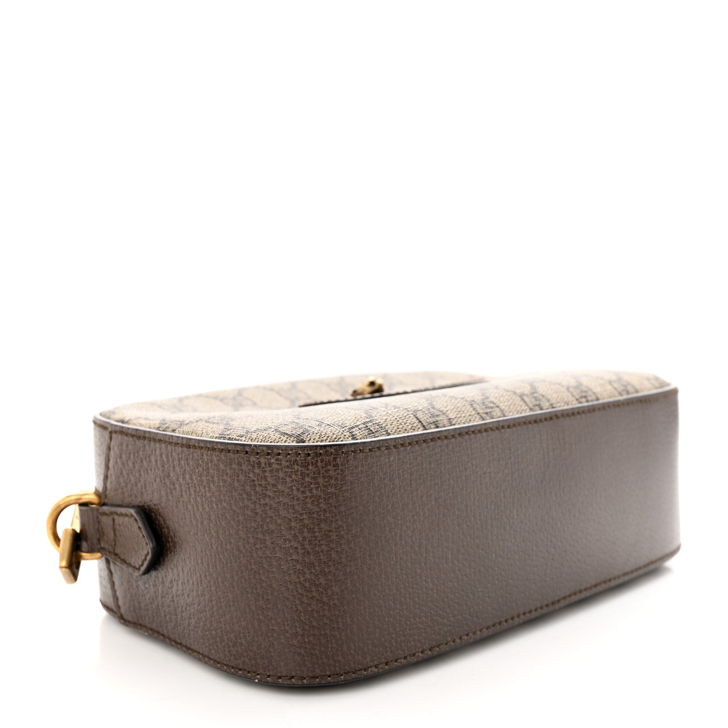 Gucci GG Supreme Monogram Web Neo Vintage Shoulder Bag Beige New Acero Crop 4 of 13