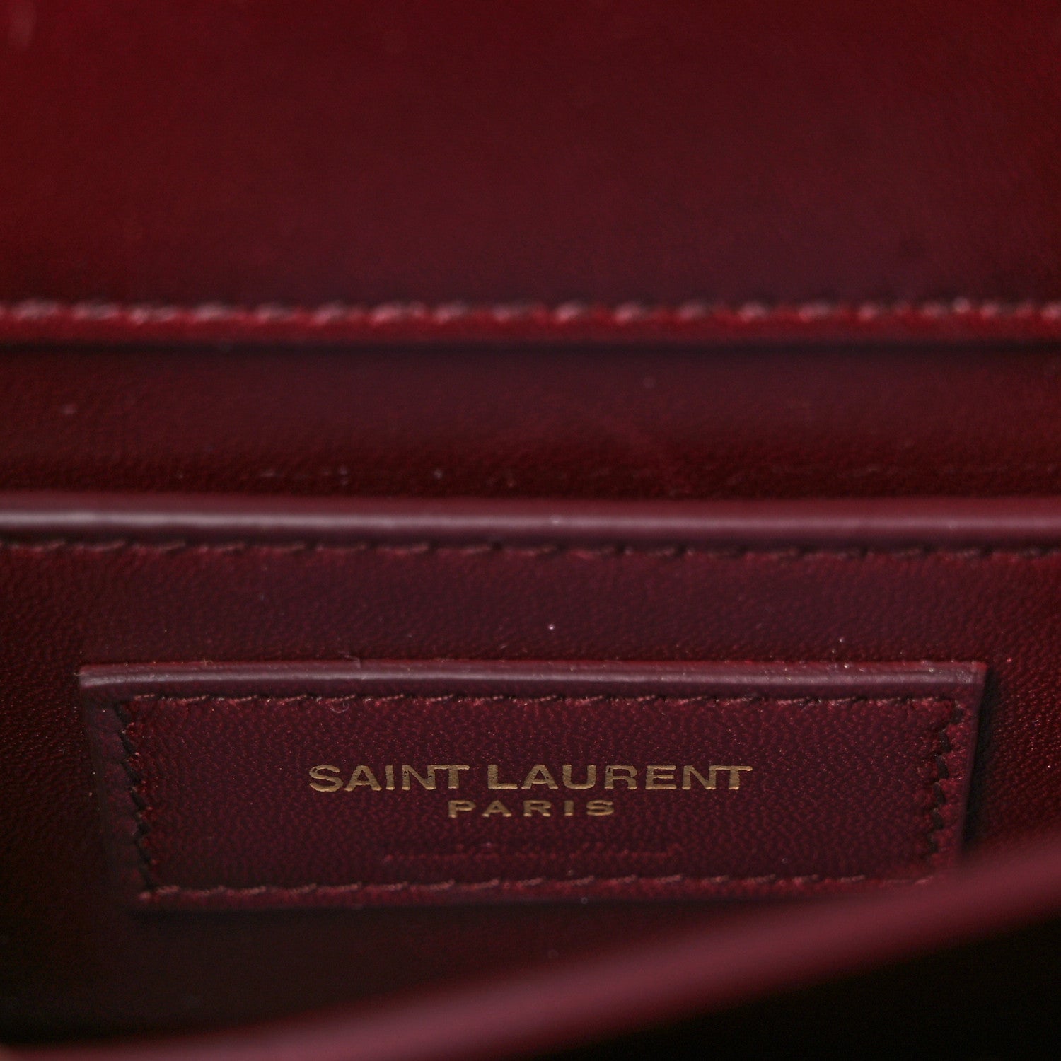 Saint Laurent Velvet Small Monogram Sunset Burgundy 5 of 7