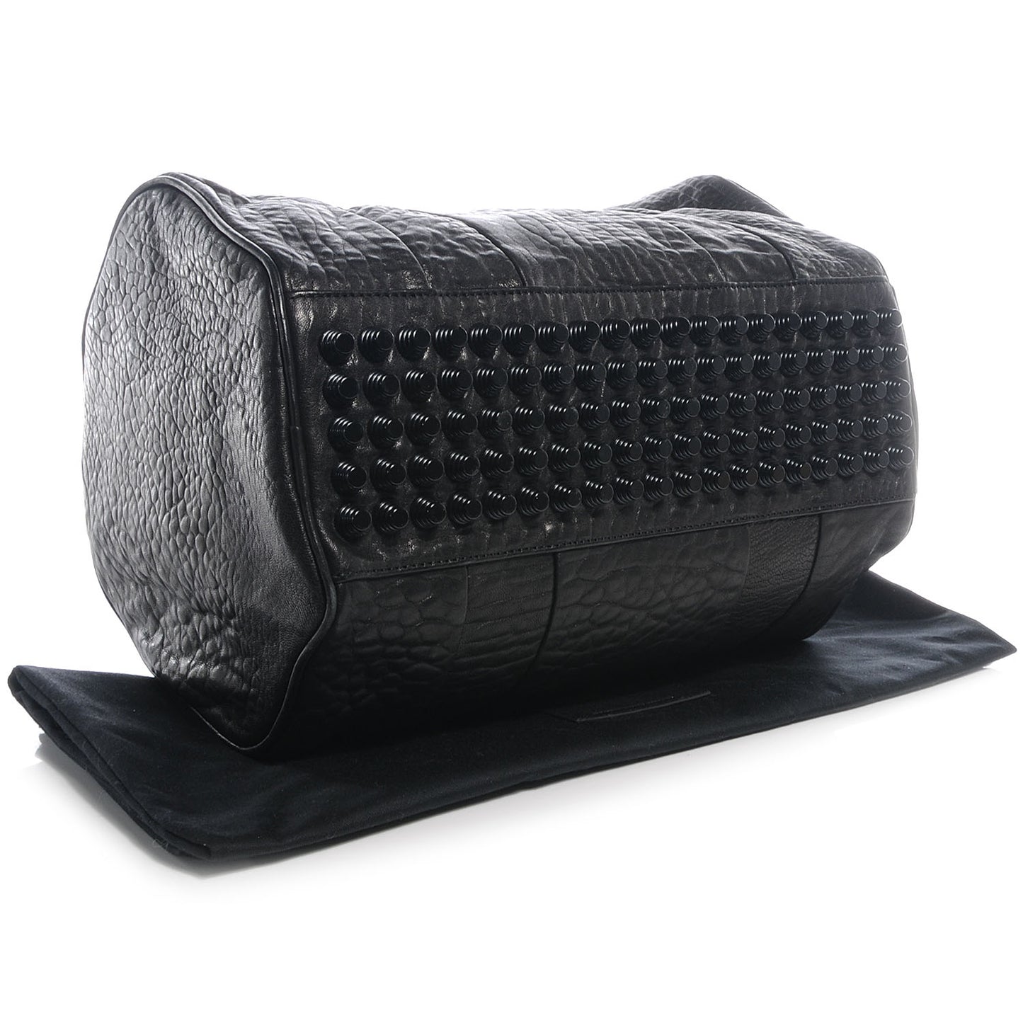Pebbled Leather Rocco Black w Black Hardware
