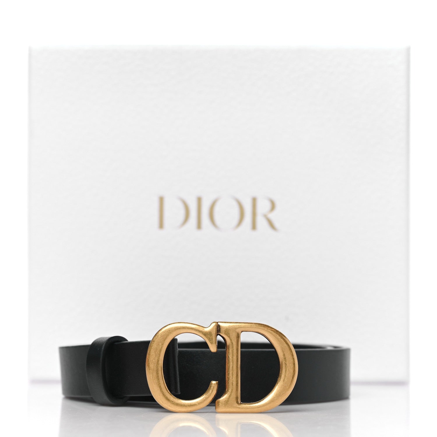 Christian Dior Calfskin Saddle Belt 70 28 Black 6 of 6