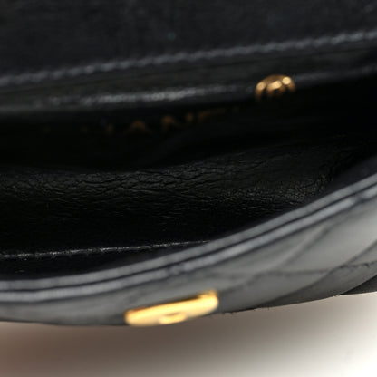 Chanel Lambskin Quilted Chain Mini Flap Belt Bag 75 30 Black 5 of 9