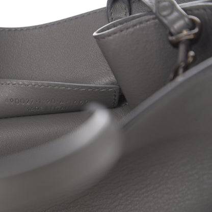 Balenciaga Calfskin Blackout Hardware Perforated Papier A6 Tote Gris Acier 6 of 9