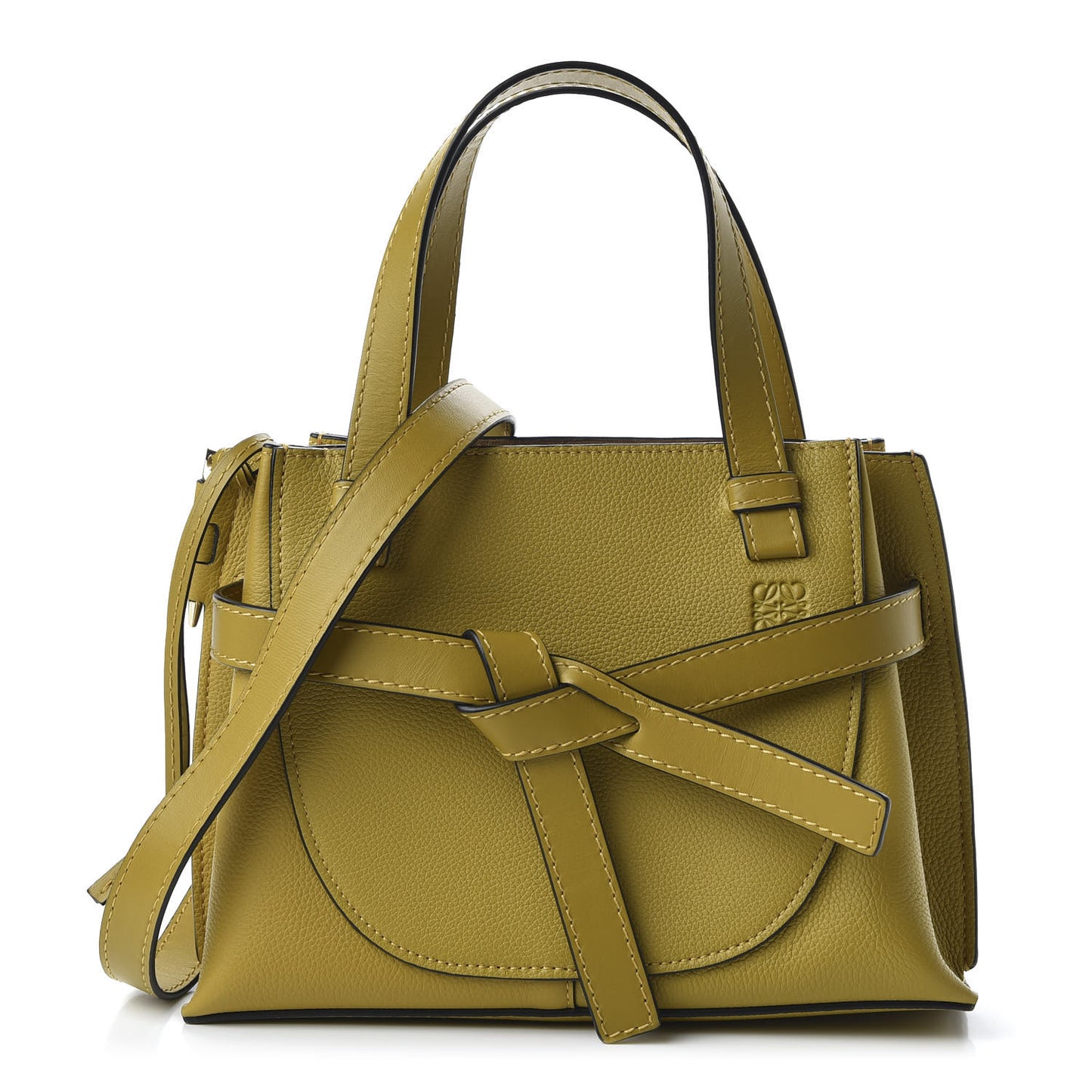 Calfskin Mini Gate Tote Ochre
