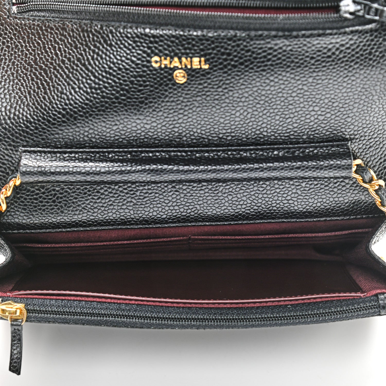 Chanel Caviar Quilted Wallet On Chain WOC Black 5 of 9