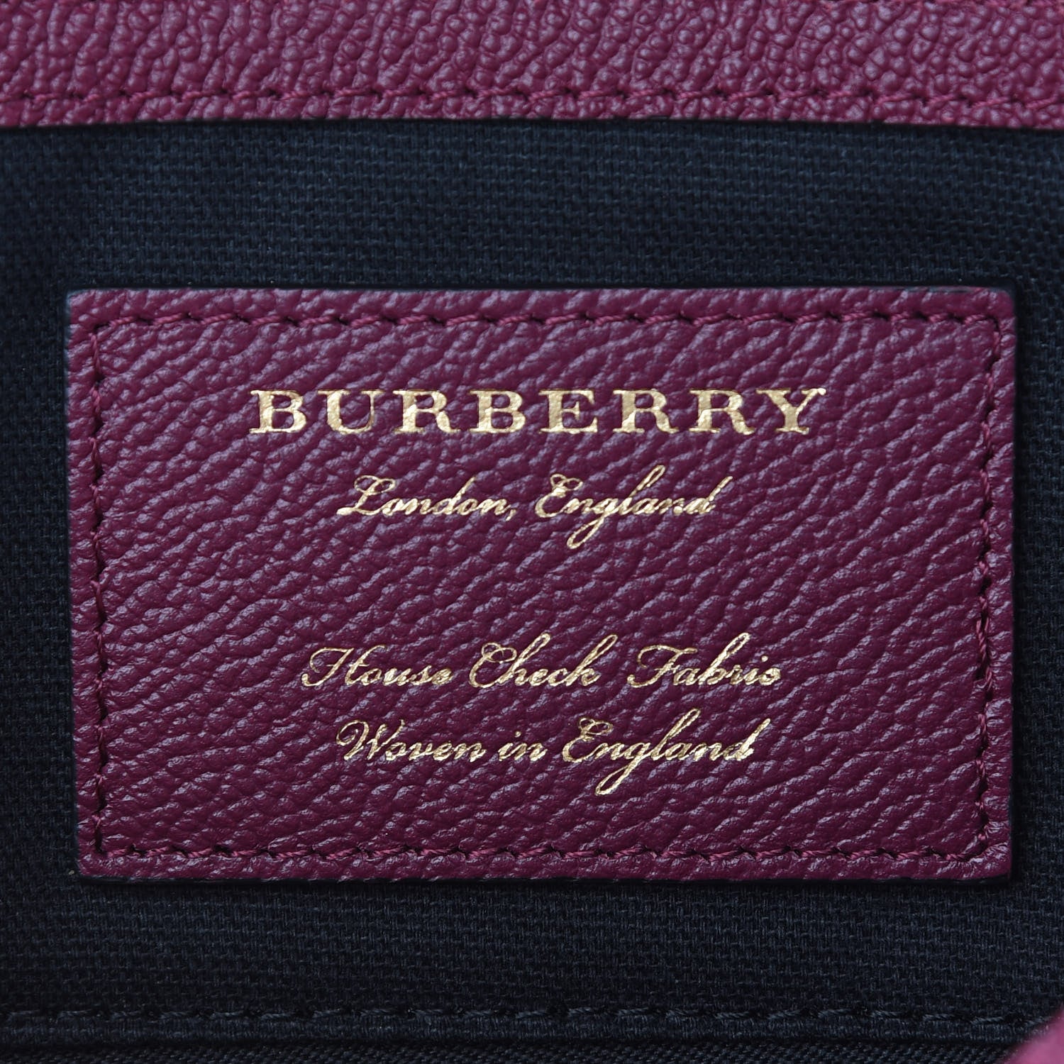 Burberry Soft Grain Calfskin House Check Small Helmsley Crossbody Dark Plum 5 of 7