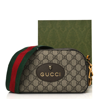 Gucci GG Supreme Monogram Web Neo Vintage Shoulder Bag Beige New Acero Crop 10 of 10