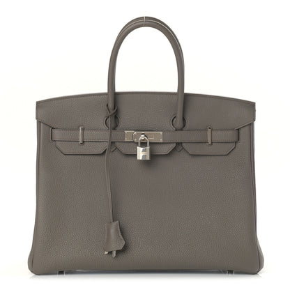 Hermes Togo Birkin 35 Etain 1 of 12