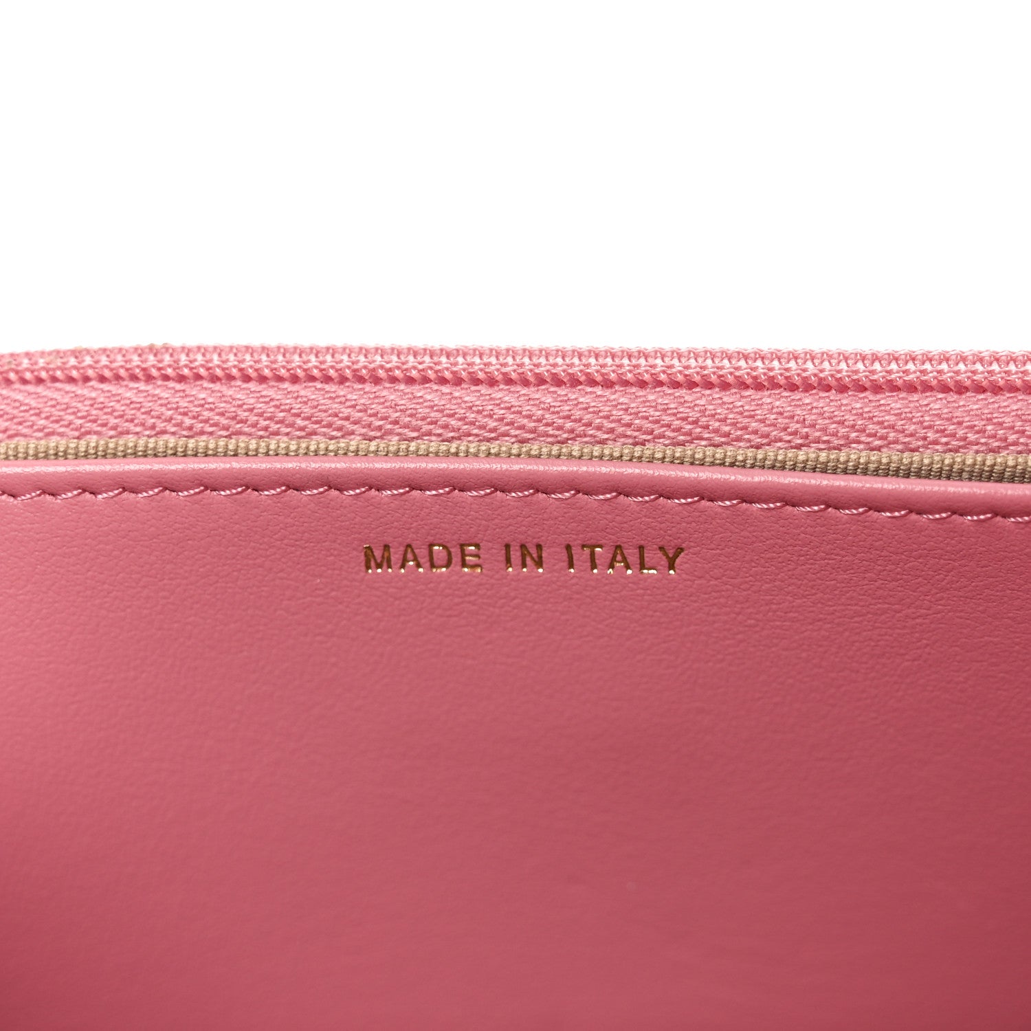 Chanel Caviar Quilted Textured CC Wallet On Chain WOC Pink 7 of 12