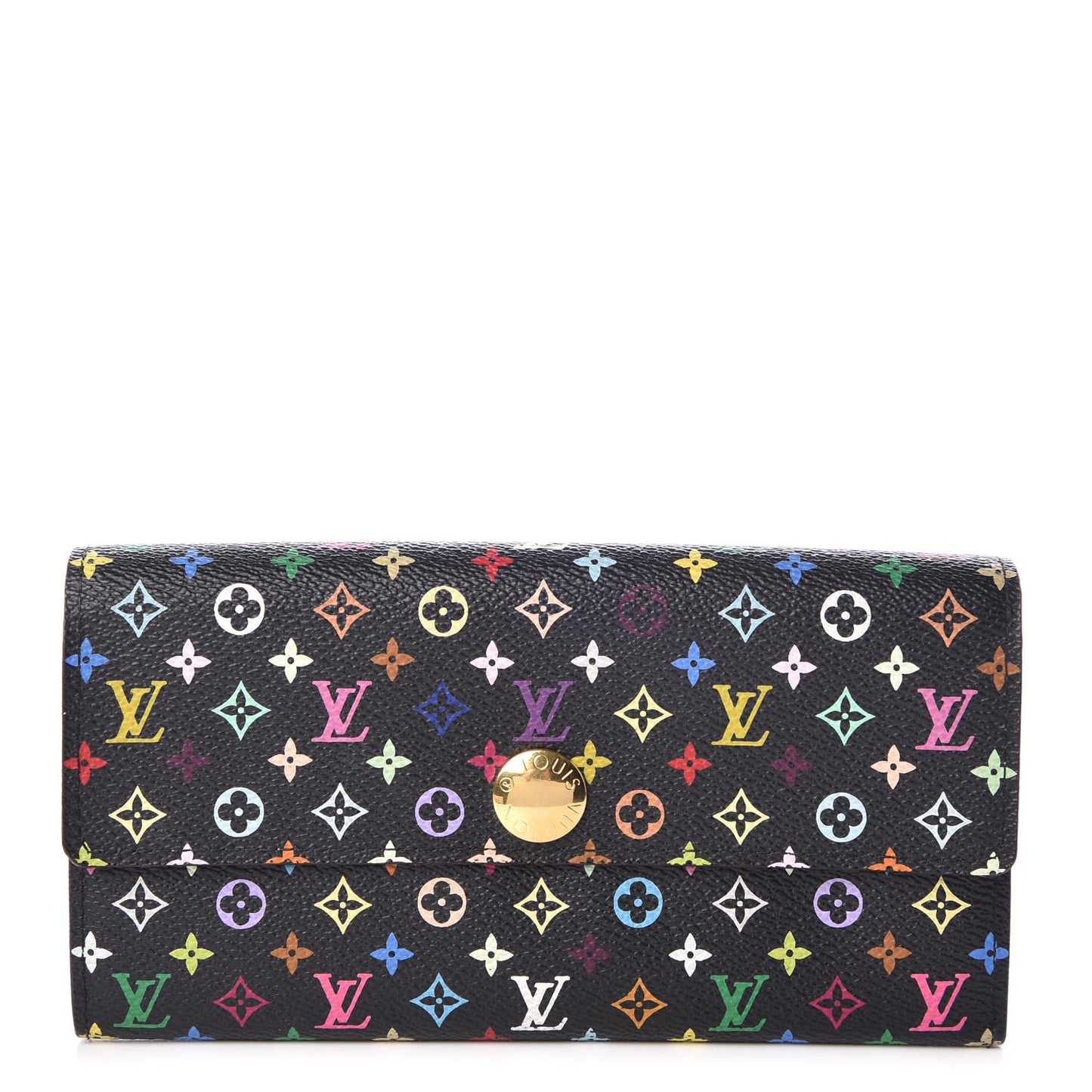 Monogram Multicolor Sarah Wallet Black Grenade