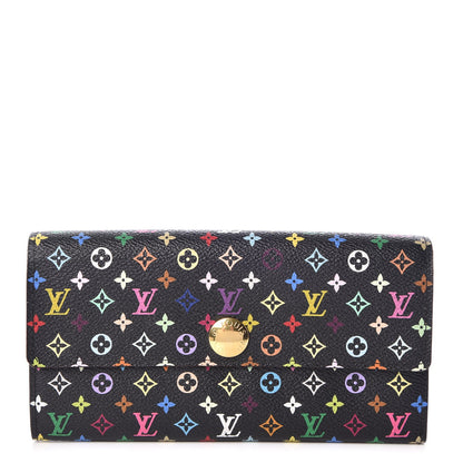 Louis Vuitton Monogram Multicolor Sarah Wallet Black Grenade 1 of 11