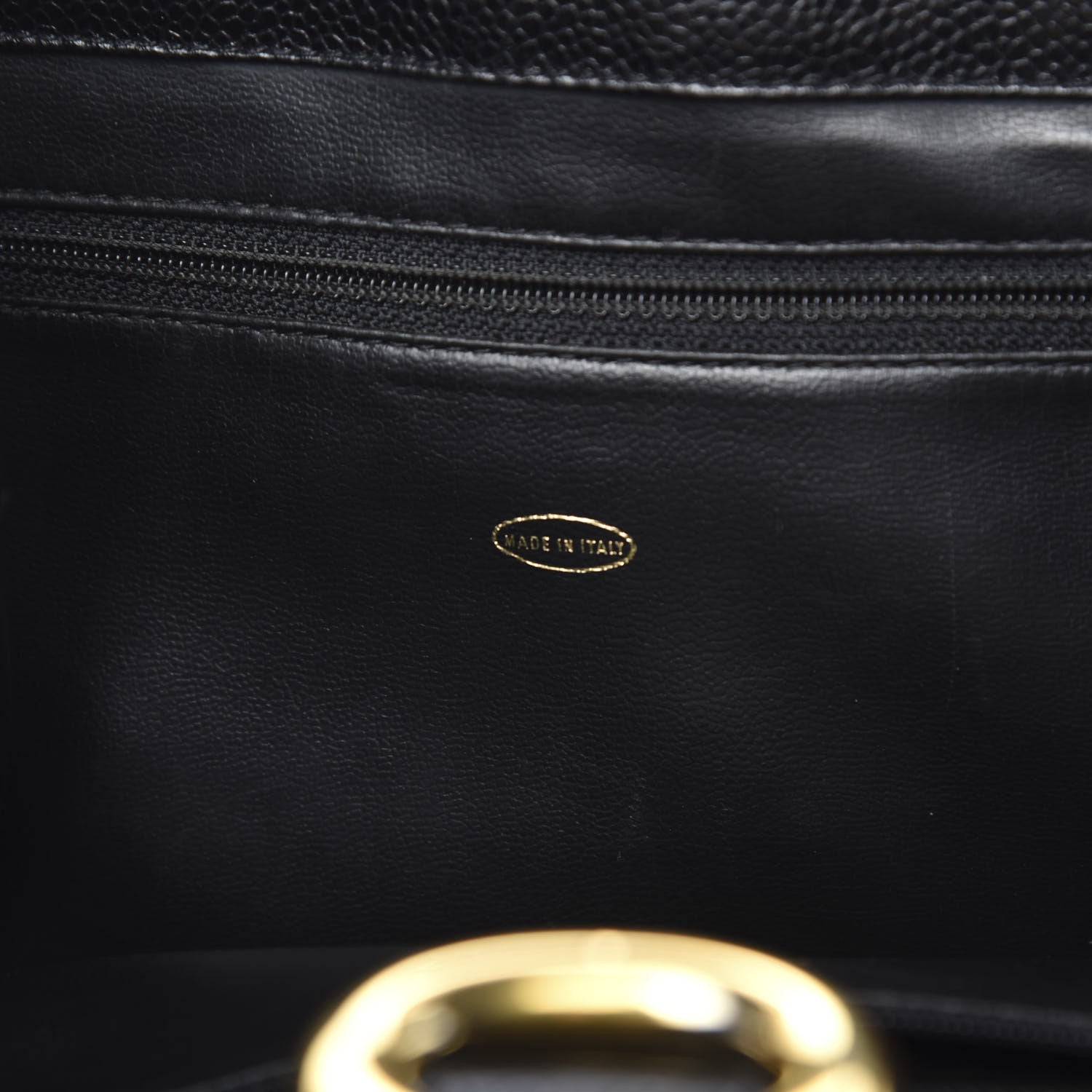 Chanel Caviar CC Drawstring Shoulder Bag Black 6 of 16