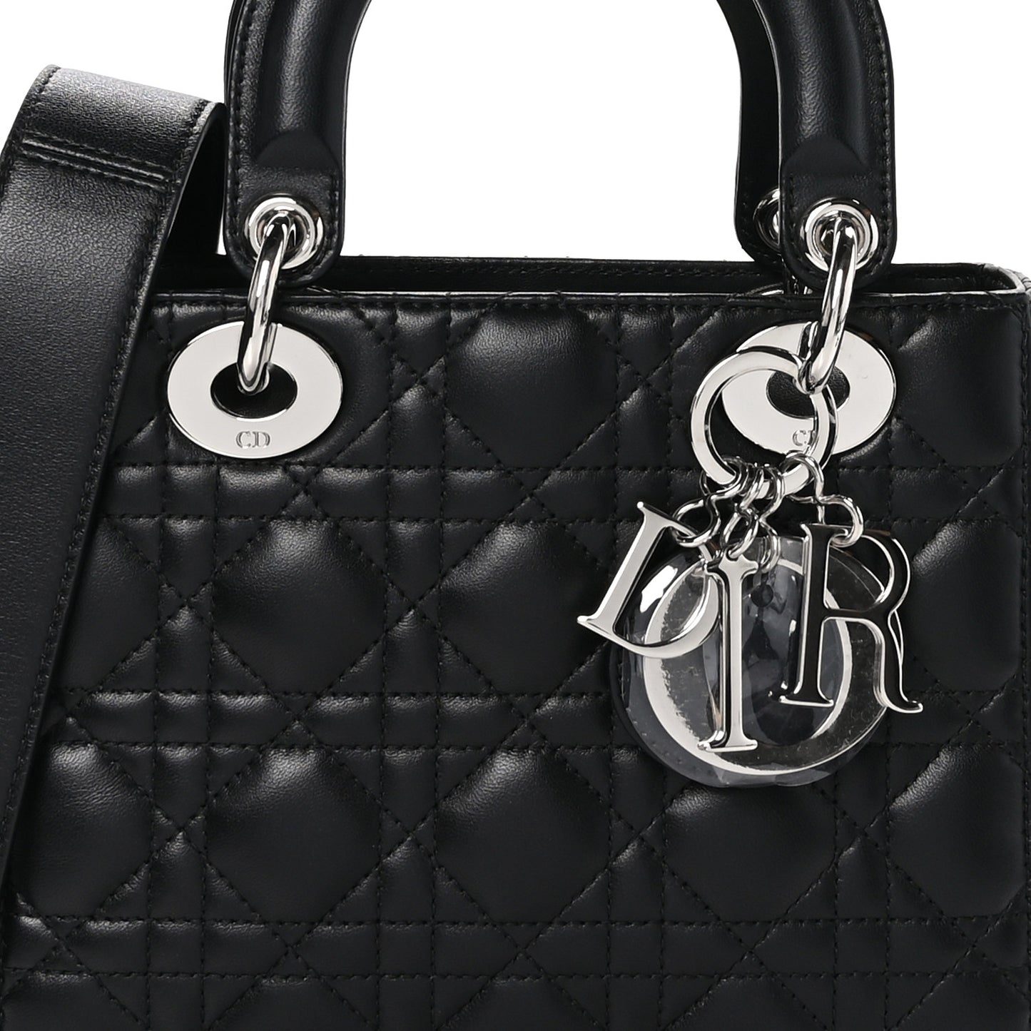 Lambskin Cannage Small My ABCDior Lady Dior Black