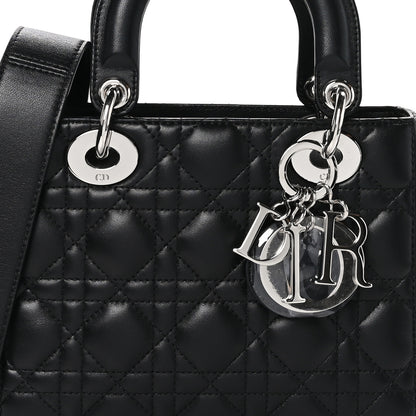 Christian Dior Lambskin Cannage Small My ABCDior Lady Dior Black 7 of 10