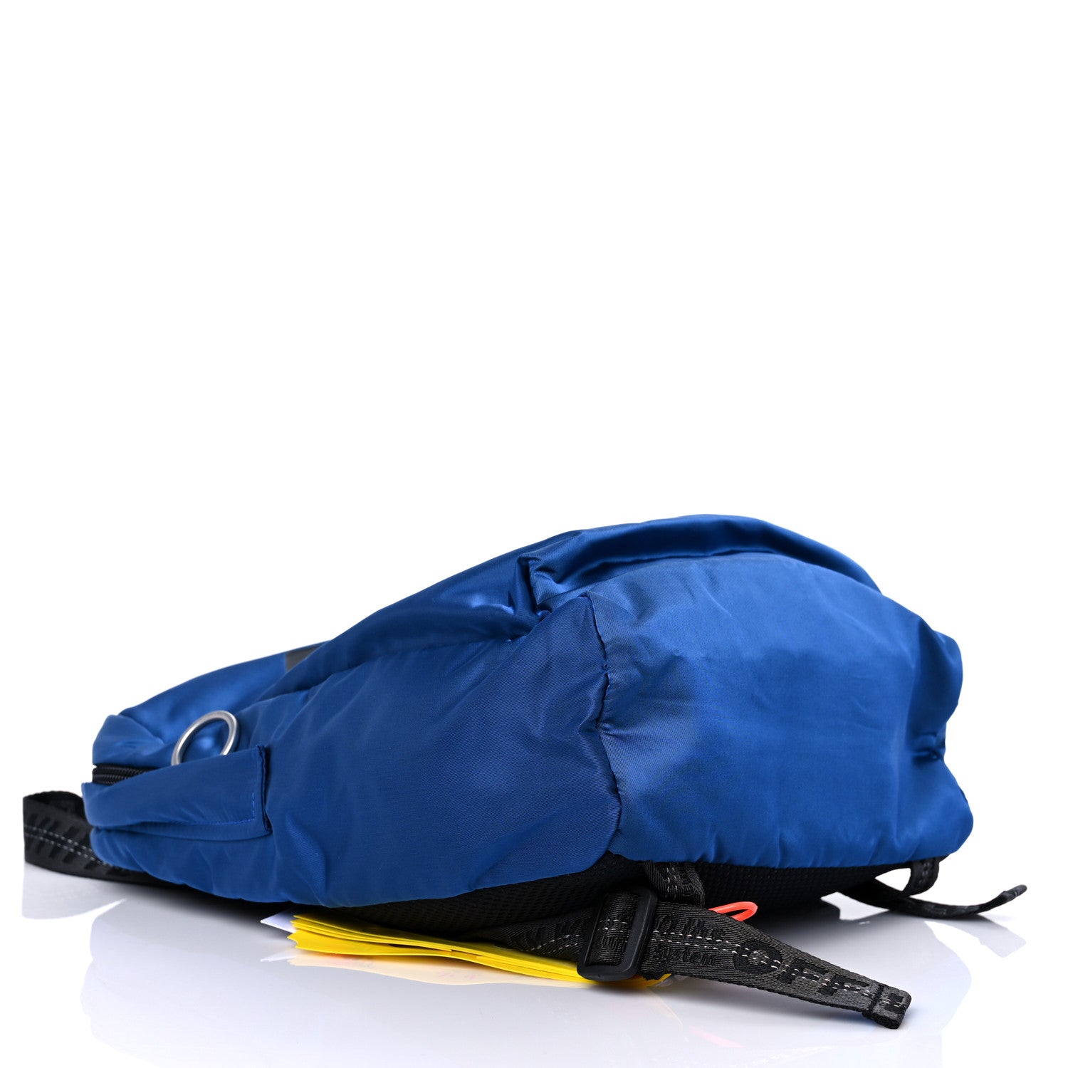 Off-White Canvas Rounded Logo Mini Backpack Blue 4 of 9