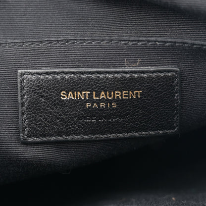Saint Laurent Calfskin Matelasse Monogram Lou Camera Bag Dark Legion Red 6 of 12