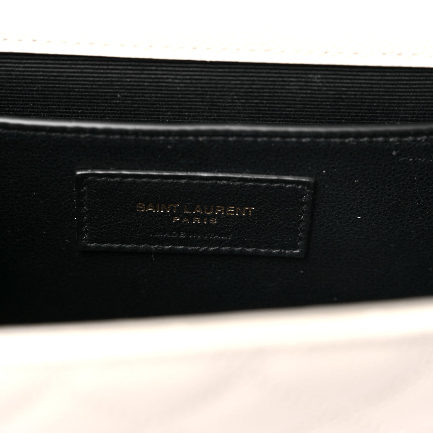 Saint Laurent Grain De Poudre Textured Mixed Matelasse Medium Triquilt Monogram Satchel Crema Soft 6 of 8