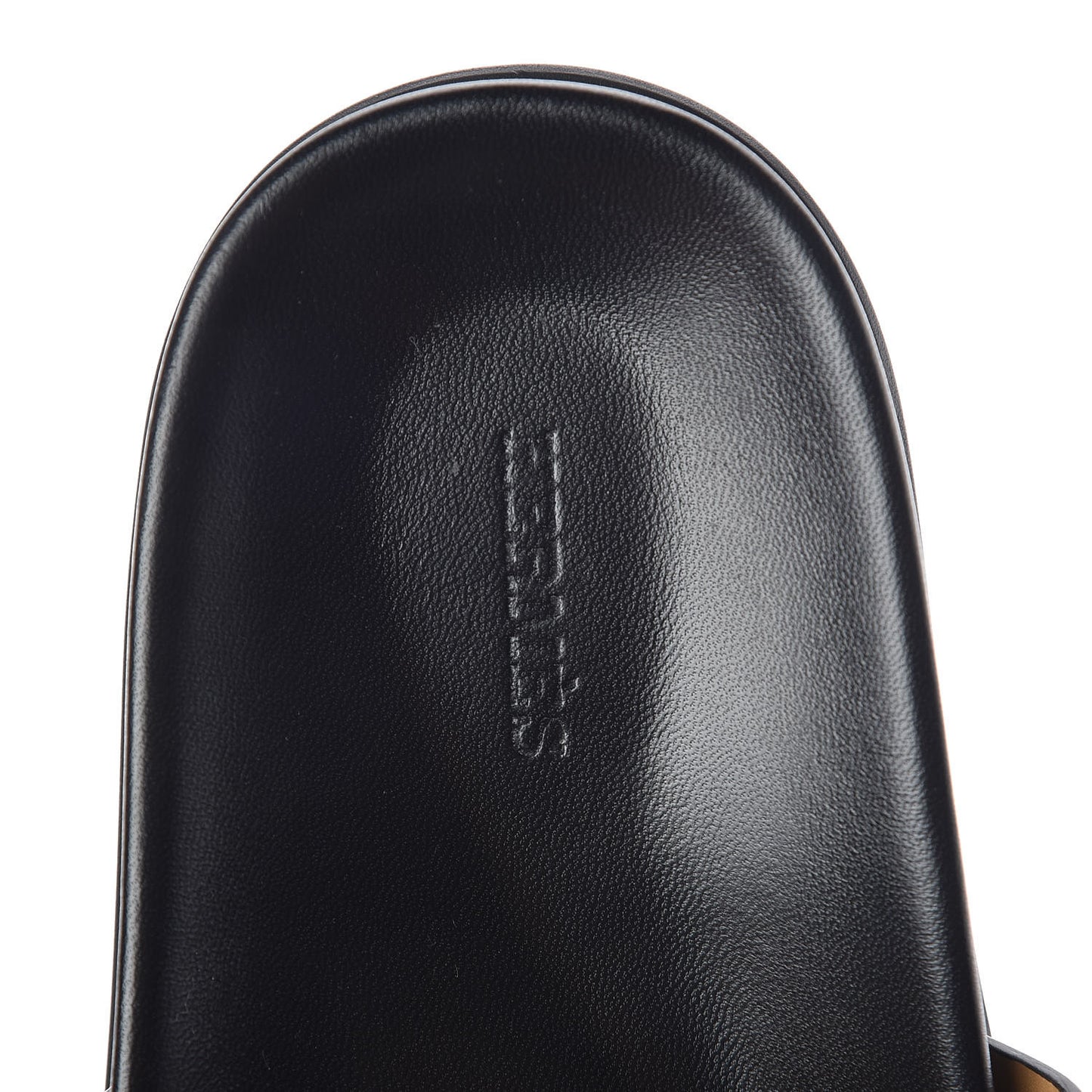 Calfskin Mens Tao Sandals 44 Black