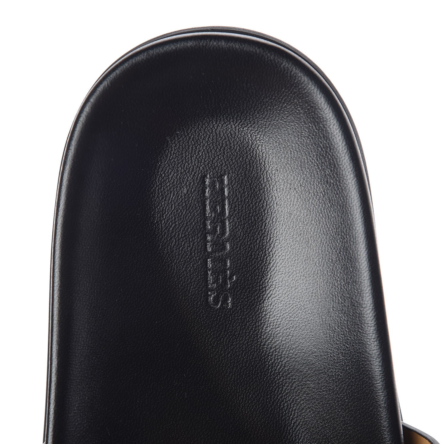 Hermes Calfskin Mens Tao Sandals 44 Black 6 of 8