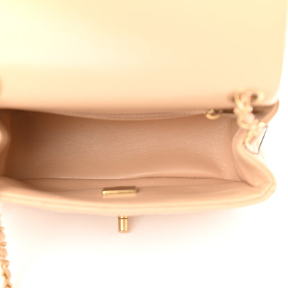 Chanel Lambskin Quilted Mini Pearl Crush Flap Beige 5 of 9