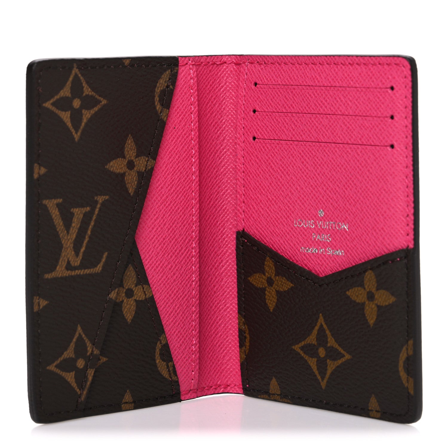Louis Vuitton Monogram Macassar Pocket Organizer NM Fuchsia 5 of 6