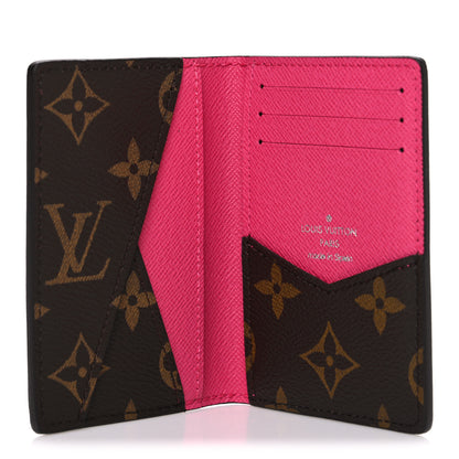 Louis Vuitton Monogram Macassar Pocket Organizer NM Fuchsia 5 of 6