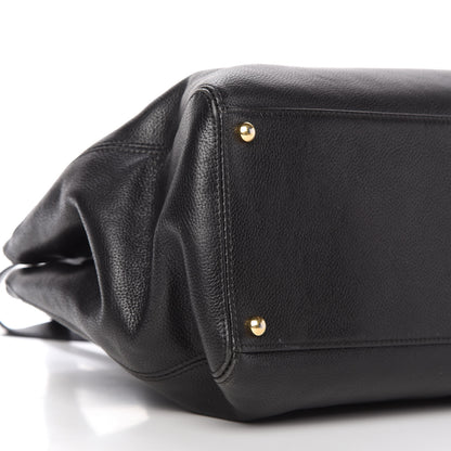 Chanel Calfskin Cerf Executive Shopper Tote Black 6 of 9