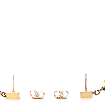 Louis Vuitton Swarovski Gamble Earrings Gold Multicolor 3 of 4