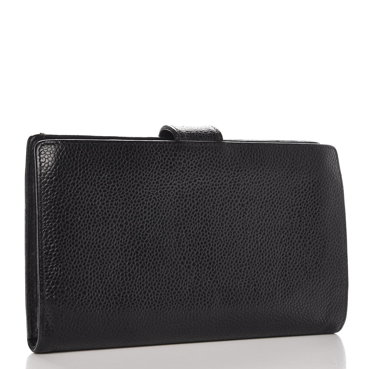 Caviar Timeless CC French Wallet Black