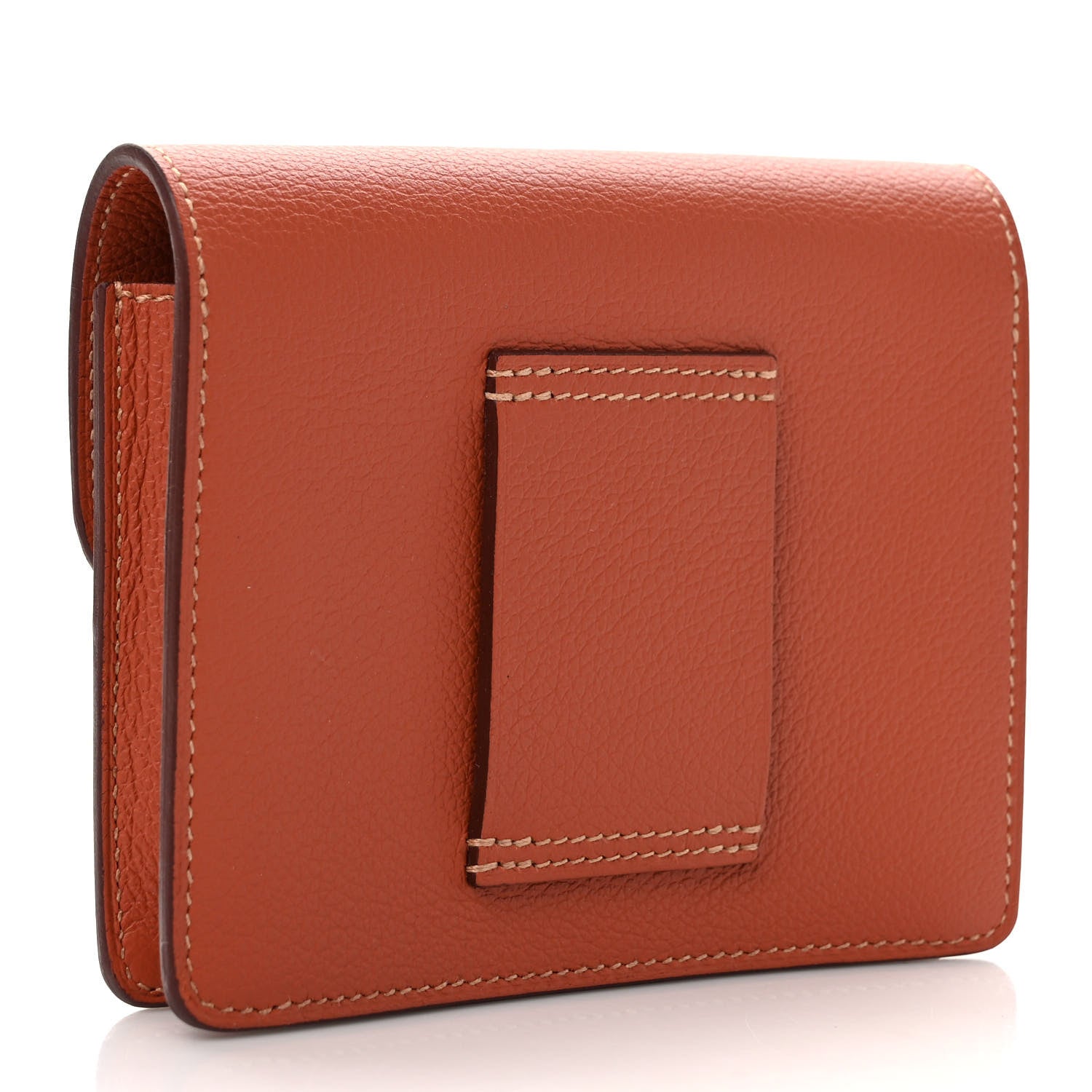 Hermes Evercolor Bi-color Roulis Slim Wallet Blush Bleu Frida 4 of 8