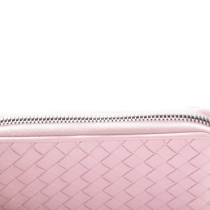 Bottega Veneta Nappa Intrecciato Zip Around Wallet Dragee 9 of 10