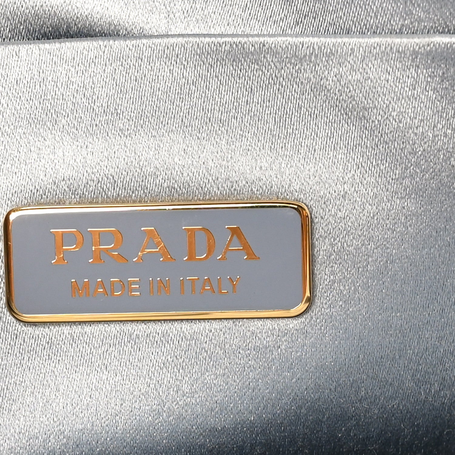 Prada Satin Crystal Mini Bag With Chain Celeste 1820212 – FASHIONPHILE