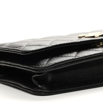 Chanel Caviar Quilted Wallet On Chain WOC Black 9 of 11