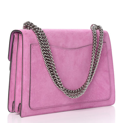 Gucci Suede Cudu Embroidered Medium Dionysus Shoulder Bag Candy Mousse Multicolor 3 of 9