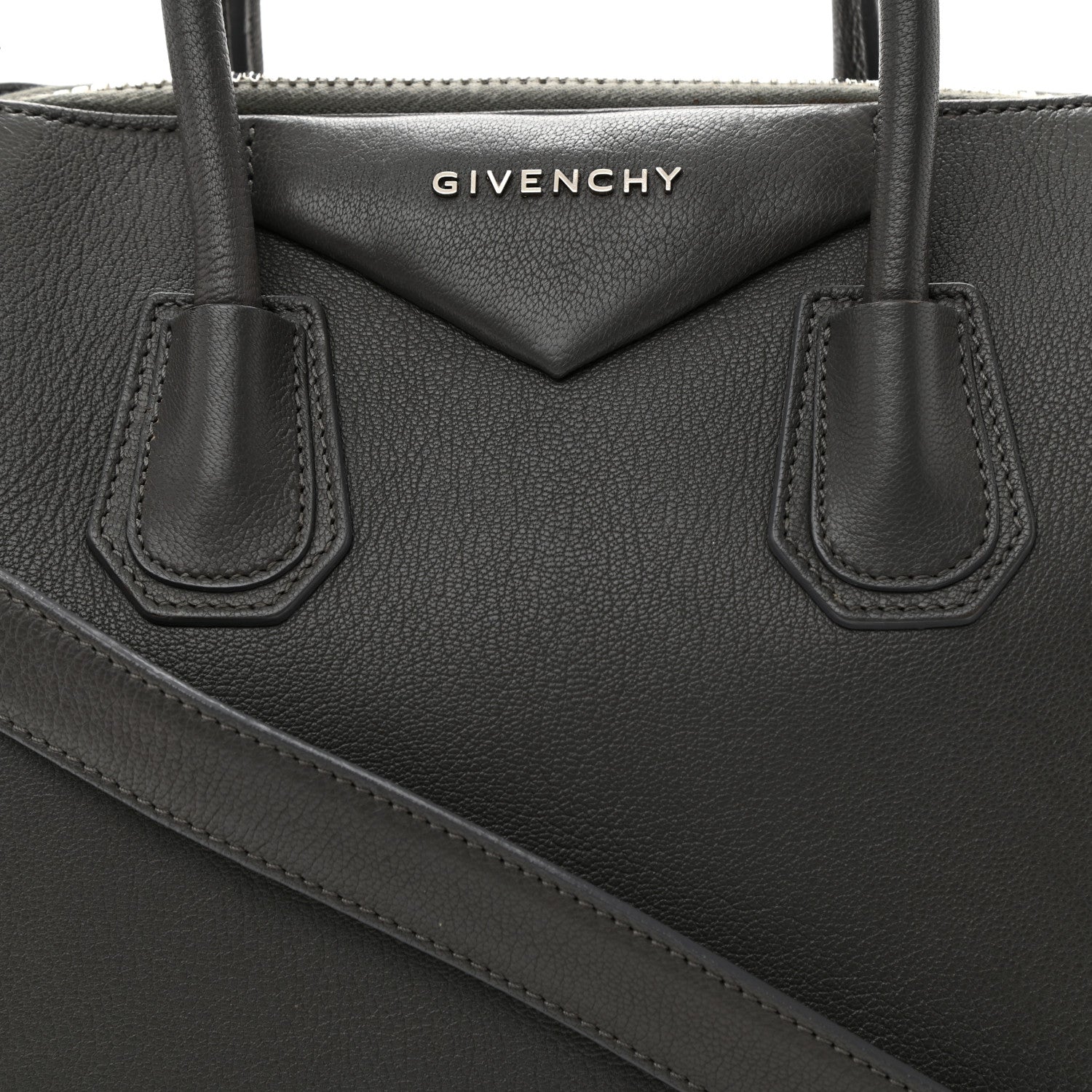 Givenchy Sugar Goatskin Small Antigona Dark Grey 8 of 11