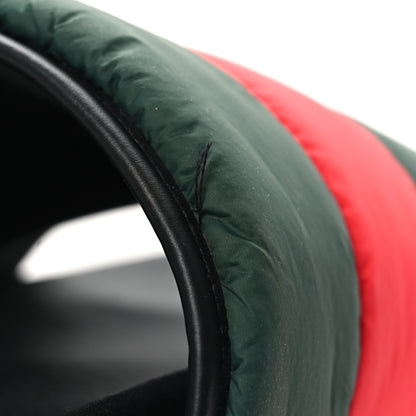 Gucci Nylon Web Womens Slide Sandals 37 Black Green Red 10 of 10