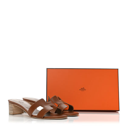 Hermes Calfskin Oasis Sandals 40 Gold 12 of 12