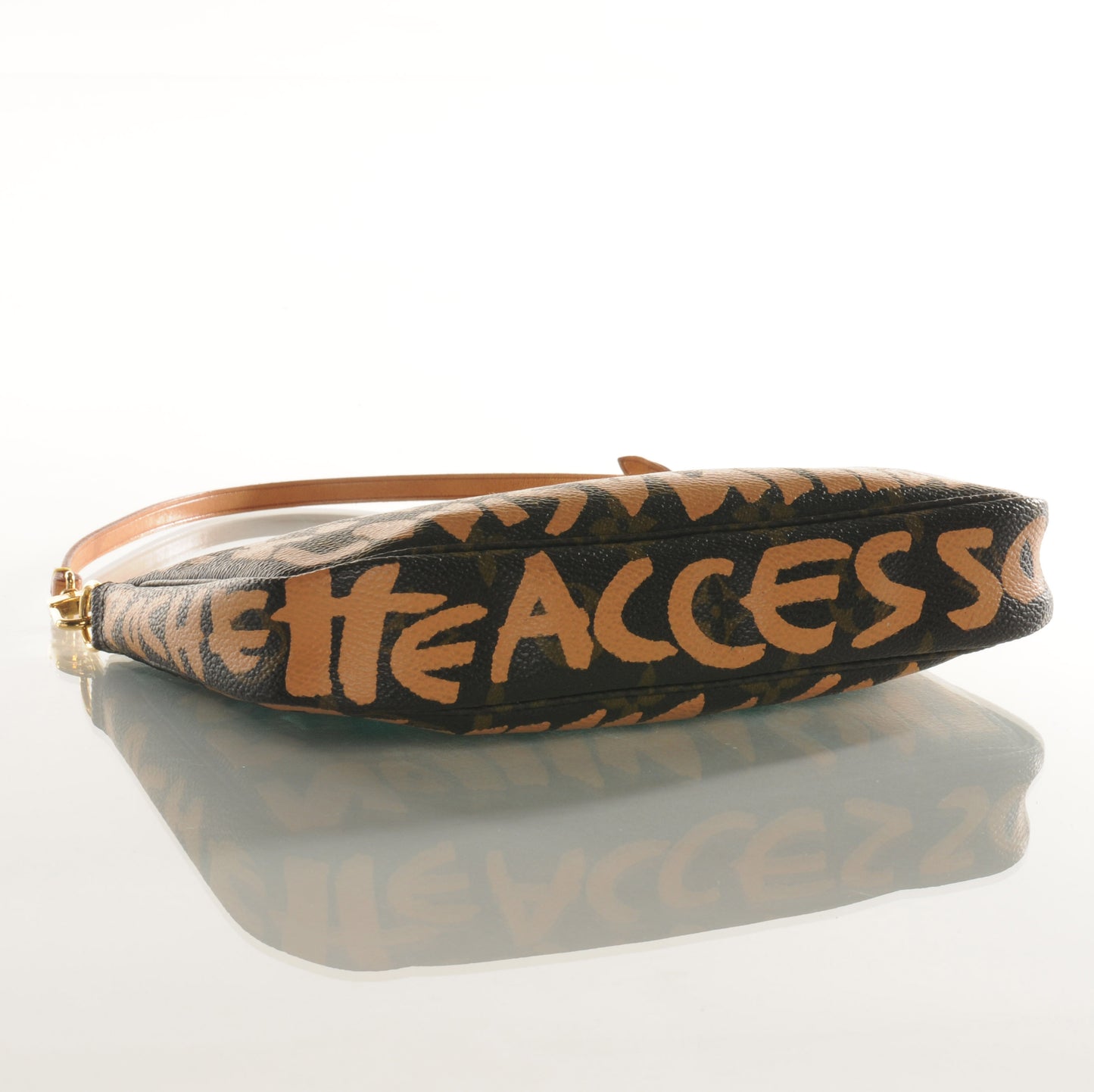 Monogram Graffiti Pochette Accessories Peach