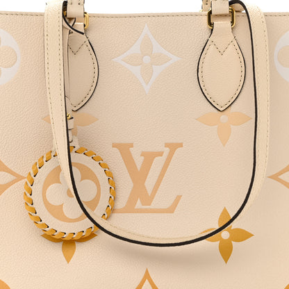 Louis Vuitton Empreinte Monogram Giant By The Pool Onthego MM Cream Saffron 7 of 9