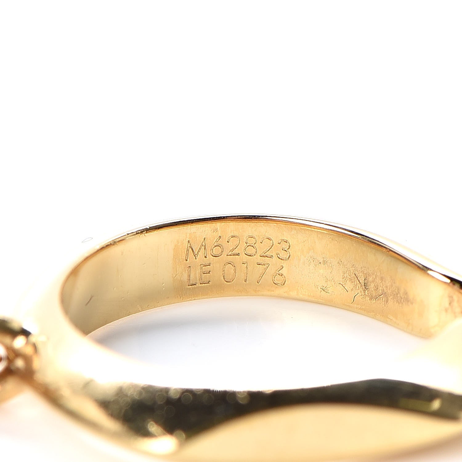 Louis Vuitton Luckygram Ring 6 Gold 6 of 8