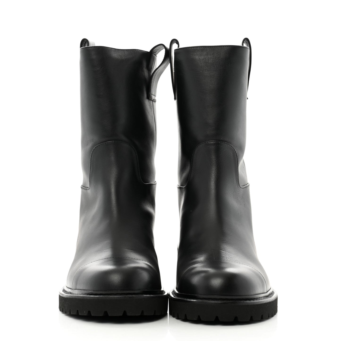 Calfskin CC Ankle Boots 38 Black