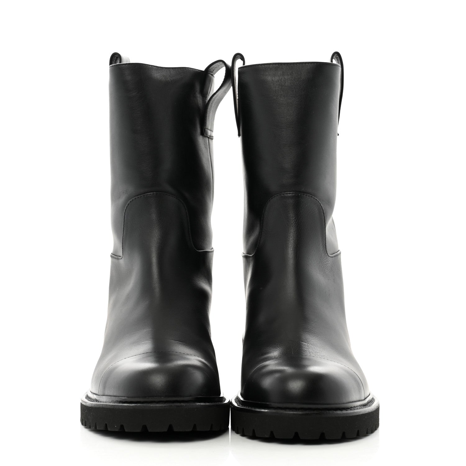 Chanel Calfskin CC Ankle Boots 38 Black 3 of 10