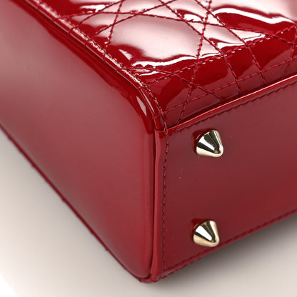 Christian Dior Patent Cannage Small My ABCDior Lady Dior Red 7 of 8