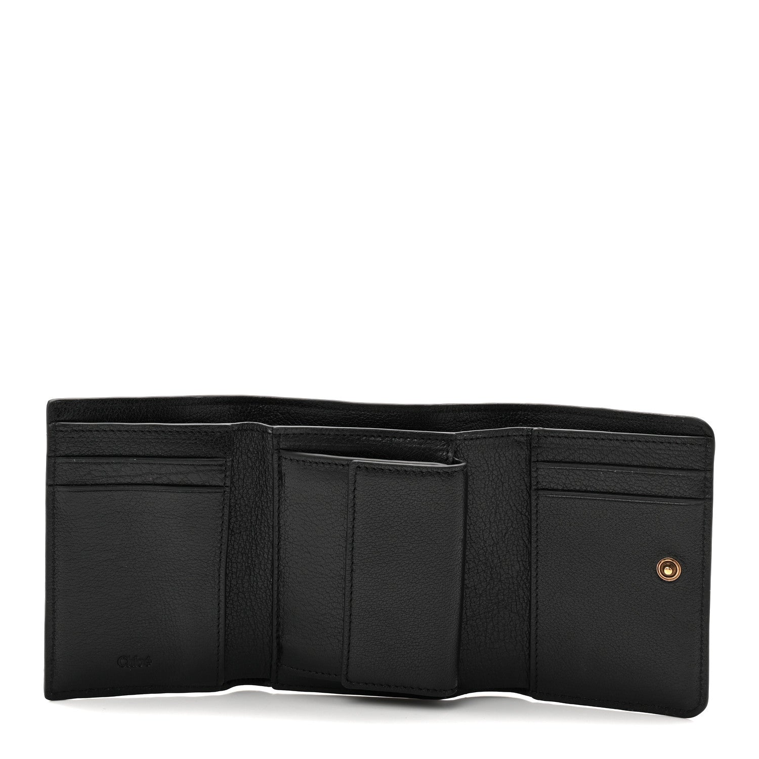 Chloe Calfskin Iconic Small Trifold Wallet Black 5 of 9