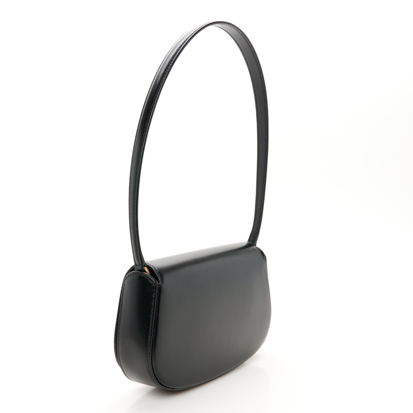 Box Calfskin Mini Voltaire Shoulder Bag Black