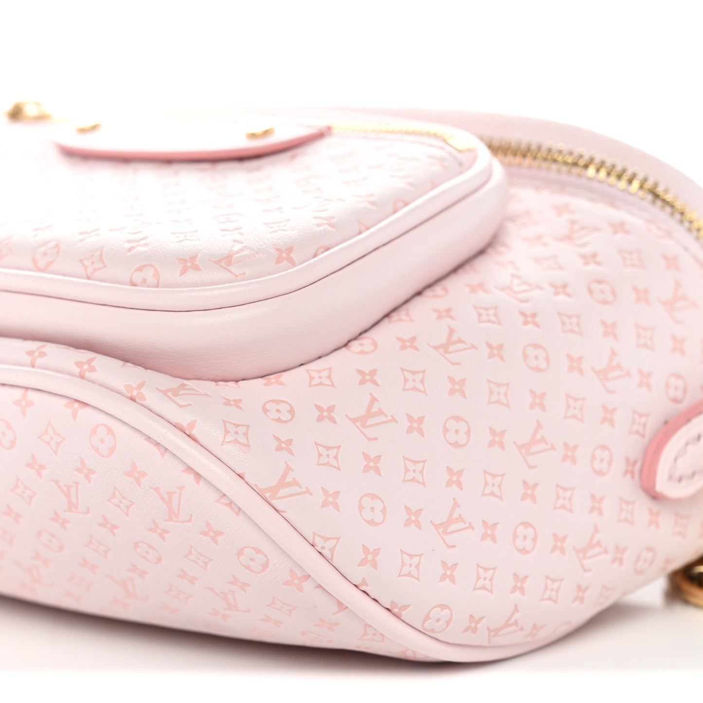 Calfskin Minigram Mini Bumbag  Light Bliss