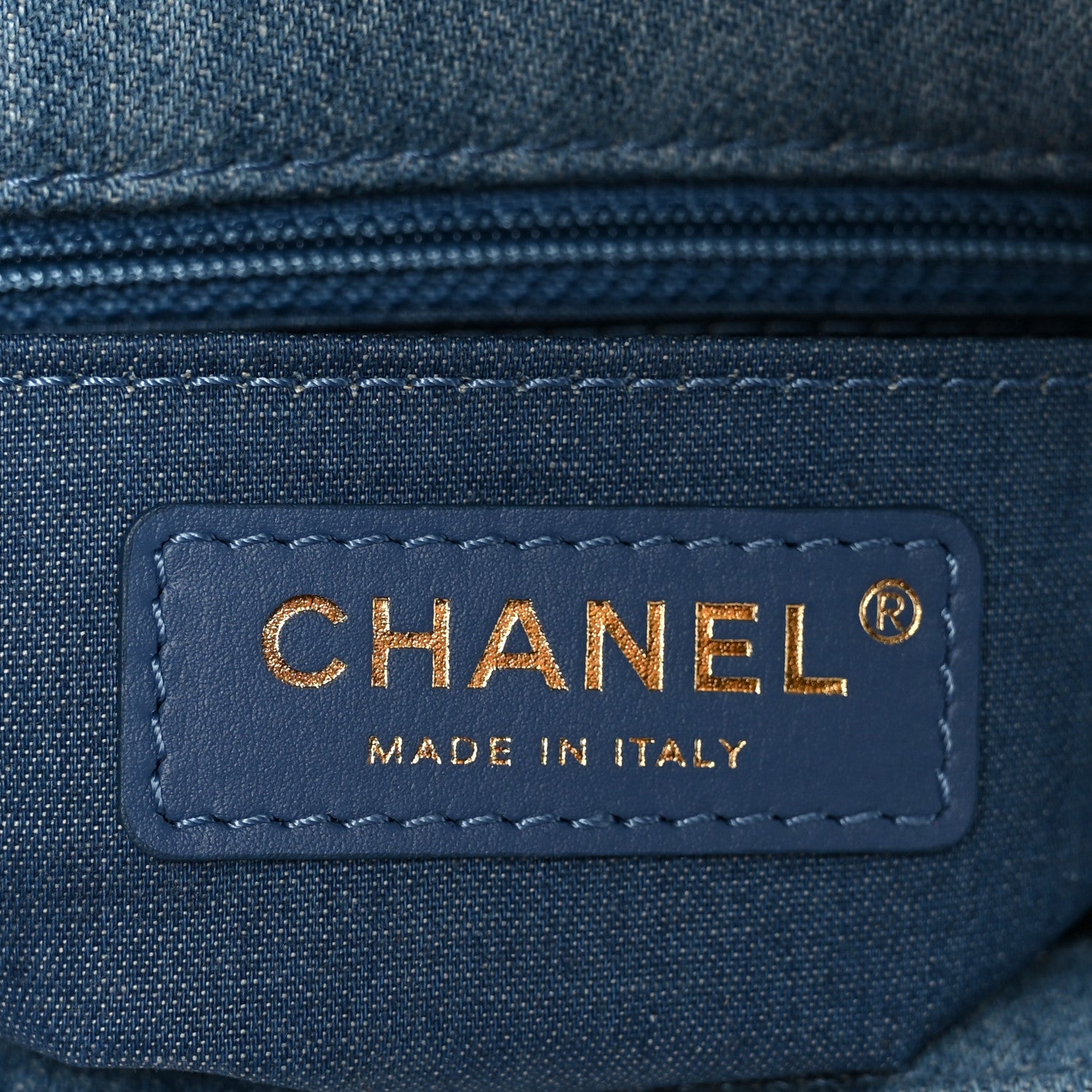 Chanel Denim Quilted Mini Pearl Crush Flap Blue 6 of 12