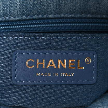 Chanel Denim Quilted Mini Pearl Crush Flap Blue 6 of 12