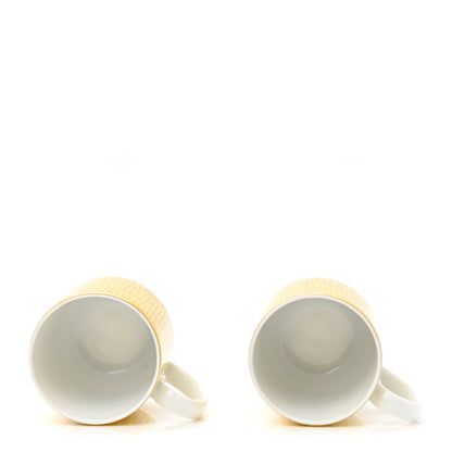 Hermes Porcelain Soleil d'Hermes Coffee Cup and Saucer Set Of 2 2 of 10