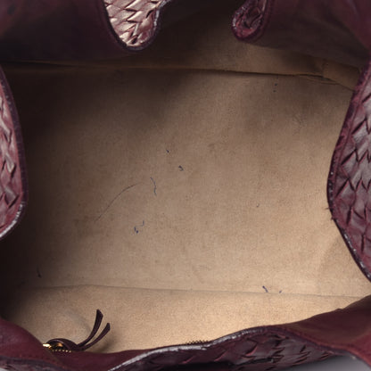 Bottega Veneta Nappa Intrecciato Shoulder Bag Dark Red 5 of 9