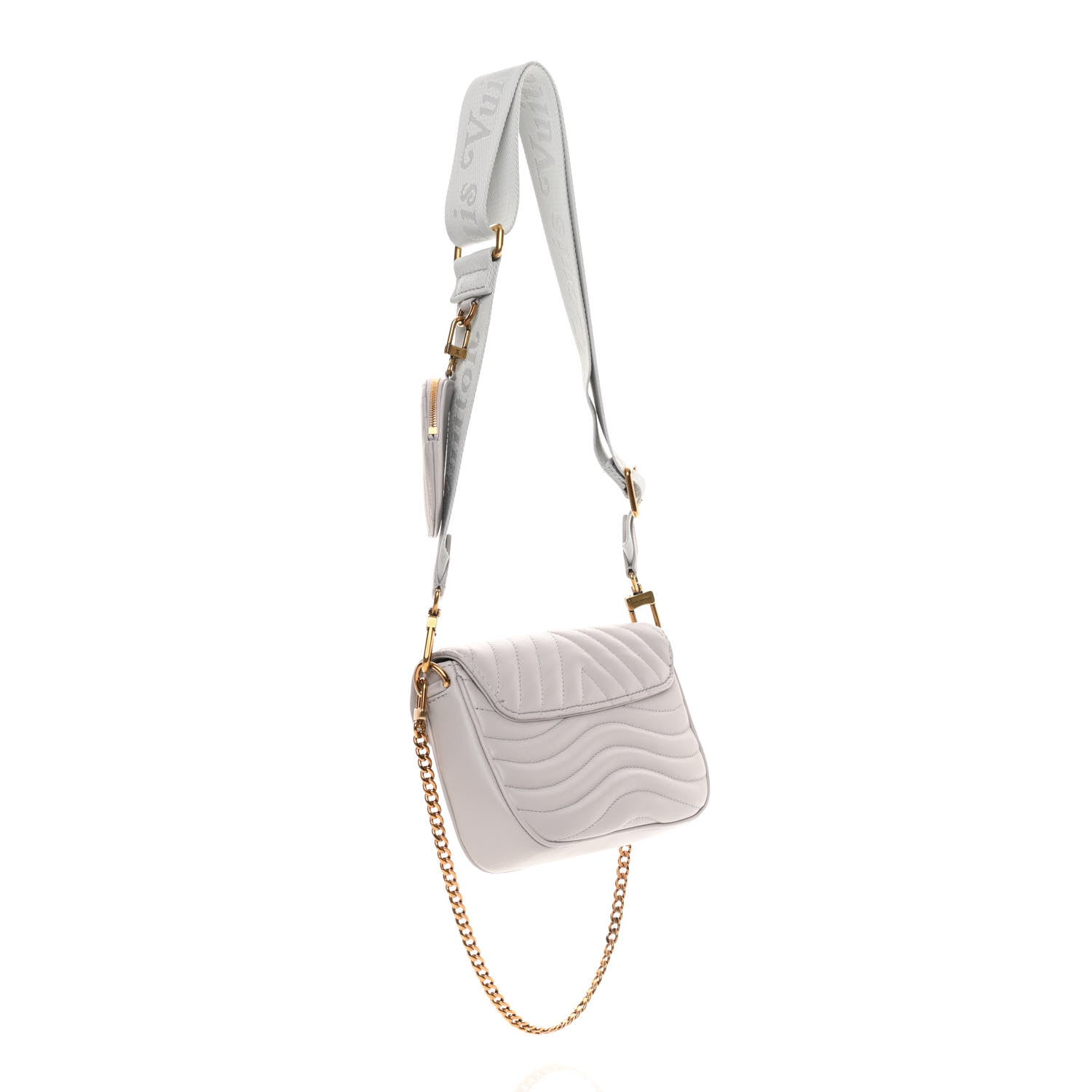 Louis Vuitton Calfskin New Wave Multi Pochette Brume 3 of 13